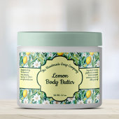 Lemon Cosmetics Jar Label - 1