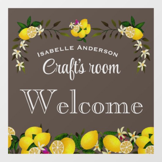 Lemon Craft Asgrijs Raamsticker (Vel)