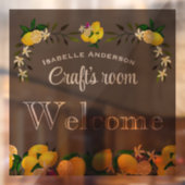 Lemon Craft Asgrijs Raamsticker (Vel 2)