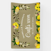 Lemon Craft Asgrijs Spandoek (Verticaal)