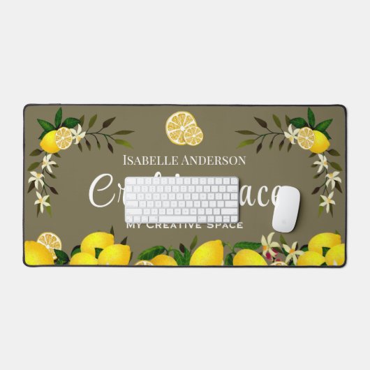 Lemon Craft Ash Grey Bureaumat (Keyboard & Muis)
