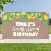 Lemon craft Birthday party banner (Buitenkant)