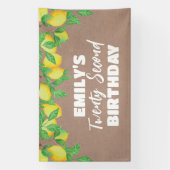 Lemon craft Birthday party banner (Verticaal)