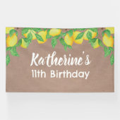 Lemon craft Birthday Personalized banner (Horizontaal)