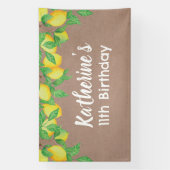Lemon craft Birthday Personalized banner (Verticaal)