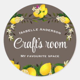 Lemon Craft Brown Ronde Sticker