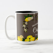 Lemon Craft Brown Tweekleurige Koffiemok (Links)