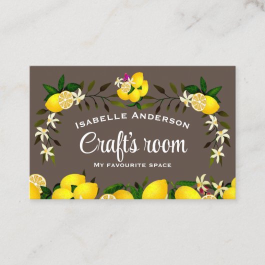 Lemon Craft Brown Visitekaartje (Voorkant)