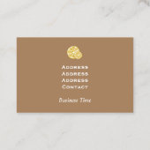 Lemon Craft Brown Visitekaartje (Achterkant)