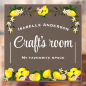 Lemon Craft Bruin Raamsticker (Vel 2)