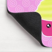 Lemon Cream Yummy Kawaii Cupcake Mousepad Muismat (Hoek)