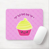 Lemon Cream Yummy Kawaii Cupcake Mousepad Muismat (Met muis)