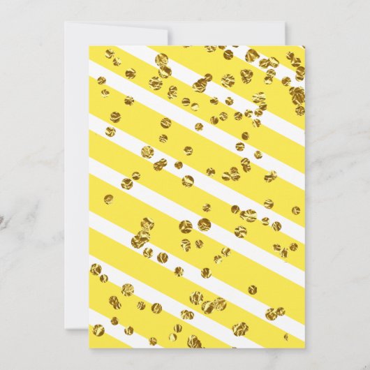 Lemon Crown Bridal Shower-uitnodiging Kaart (Achterkant)