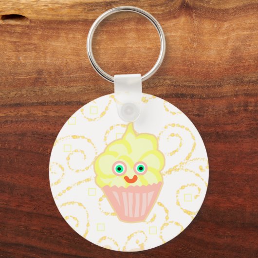 Lemon Cupcake Buddy! Sleutelhanger (Voorkant)