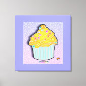 LEMON CUPCAKE Gallery Wrapped Canvas (Voorkant)