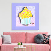 LEMON CUPCAKE Gallery Wrapped Canvas Afdruk (Insitu (Woonkamer))