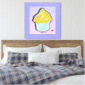 LEMON CUPCAKE Gallery Wrapped Canvas Afdruk (Insitu (Slaapkamer))