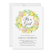 Lemon Cupcakes Wreath Het is een meisje Baby showe