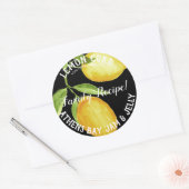 Lemon Curd-productlabel Ronde Sticker (Envelop)