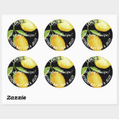 Lemon Curd-productlabel Ronde Sticker (Vel)