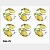 Lemon Curd-productlabel Ronde Sticker (Vel)