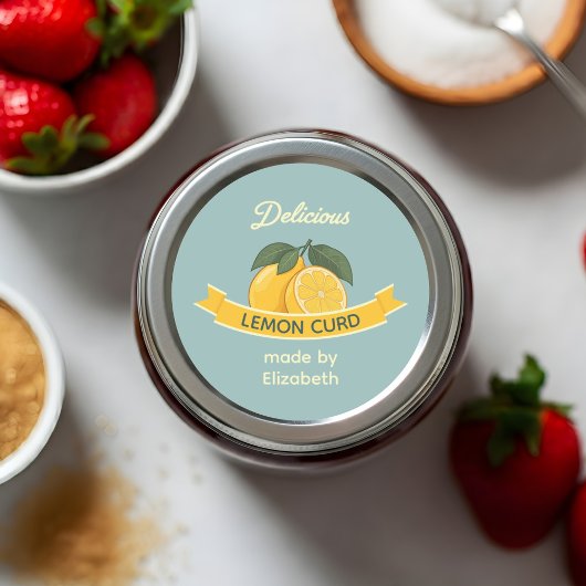 Lemon Curd Ronde Sticker