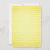 Lemon Cute Bright Yellow Beauful Citrus Wedding Save The Date (Achterkant)