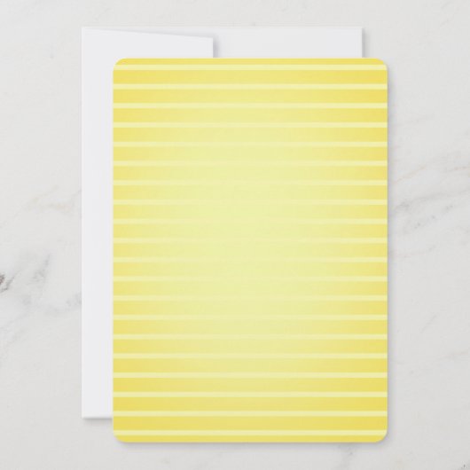 Lemon Cute Bright Yellow Beauful Citrus Wedding Save The Date (Achterkant)