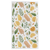 Lemon Daisy Cadeautas - Citrus Bloempatroon (Achterkant)