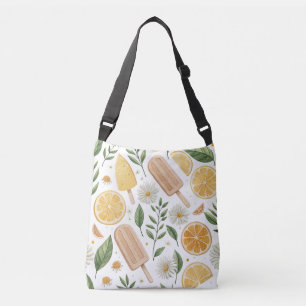 Lemon Daisy Schoudertas – Citrus Bloemendagelijks Crossbody Tas