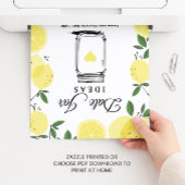 Lemon Date Jar Ideas Sign Printable Sign Poster