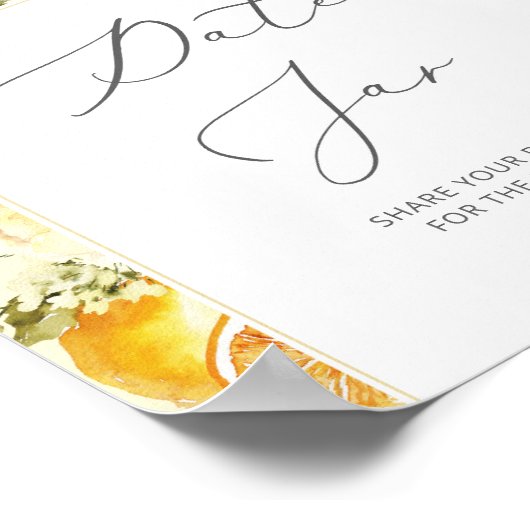 Lemon date nachtideeën. Datum jar bridal game Poster (Hoek)