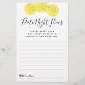 Lemon Date Night Ideeën Kaarten (Voorkant)