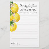 Lemon Date Night Ideeën Kaarten (Voorkant)