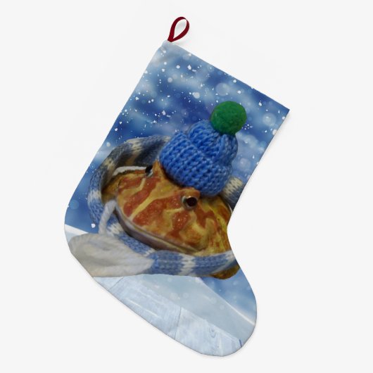 Lemon de kikker grote kerstsok (Voorkant (Hangend))