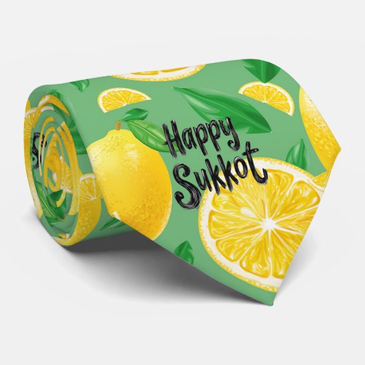 Lemon Delight Sukkot Stropdas (Opgerold)