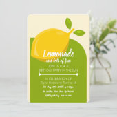 Lemon Design, limonade en veel leuke verjaardagen Kaart (Staand voorkant)