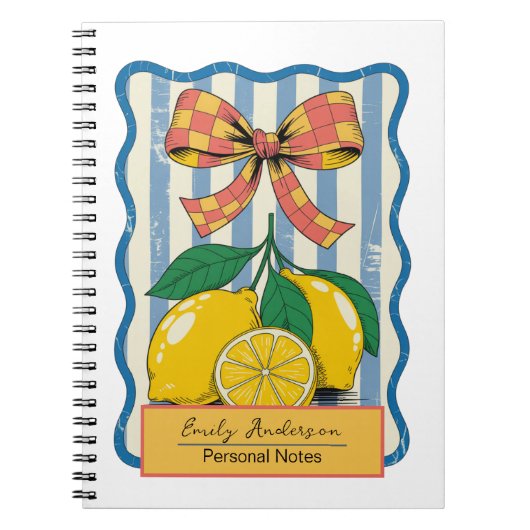 Lemon Design Zomer Notitieboek (Voorkant)