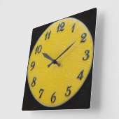 Lemon Dial Vierkante Klok (Hoek)
