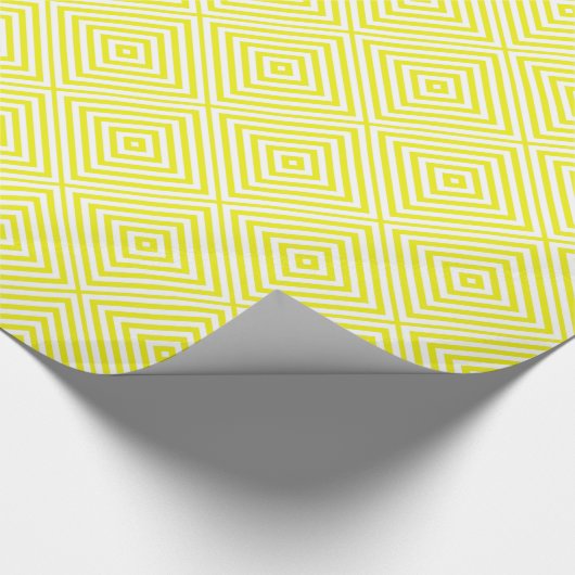Lemon Diamond Chevron in Emporiomoffa Cadeaupapier (Hoek)