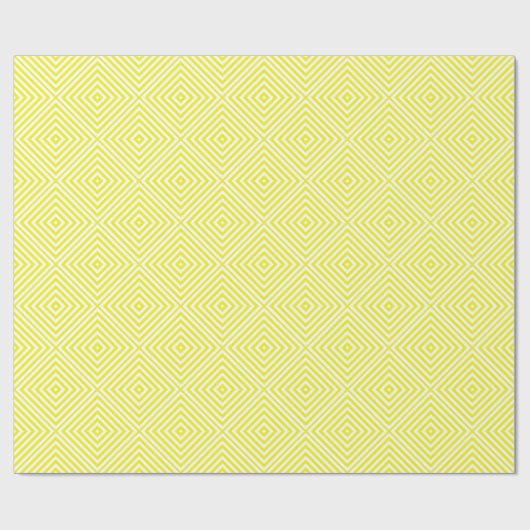 Lemon Diamond Chevron in Emporiomoffa Cadeaupapier (Vlak)