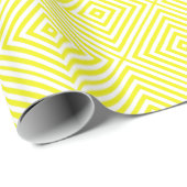 Lemon Diamond Chevron in Emporiomoffa Cadeaupapier (Rol Hoek)