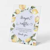 Lemon Diaper baby shower Reclamebord Met Voetstuk (Voorkant)