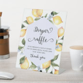 Lemon Diaper baby shower Reclamebord Met Voetstuk (Insitu)