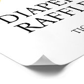 Lemon Diaper Raffle Baby shower SIgn Poster (Hoek)