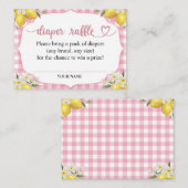 Lemon Diaper Raffle Enclosure Kaart (Voorkant / Achterkant)