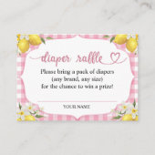 Lemon Diaper Raffle Enclosure Kaart (Voorkant)