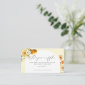 Lemon diaper raffle ticket enclosure card informatiekaartje (Staand voorkant)