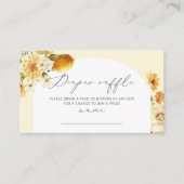 Lemon diaper raffle ticket enclosure card informatiekaartje (Voorkant)