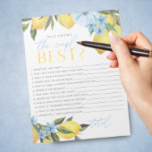 Lemon die het beste bruidsspel-pakket van het paar notitieblok